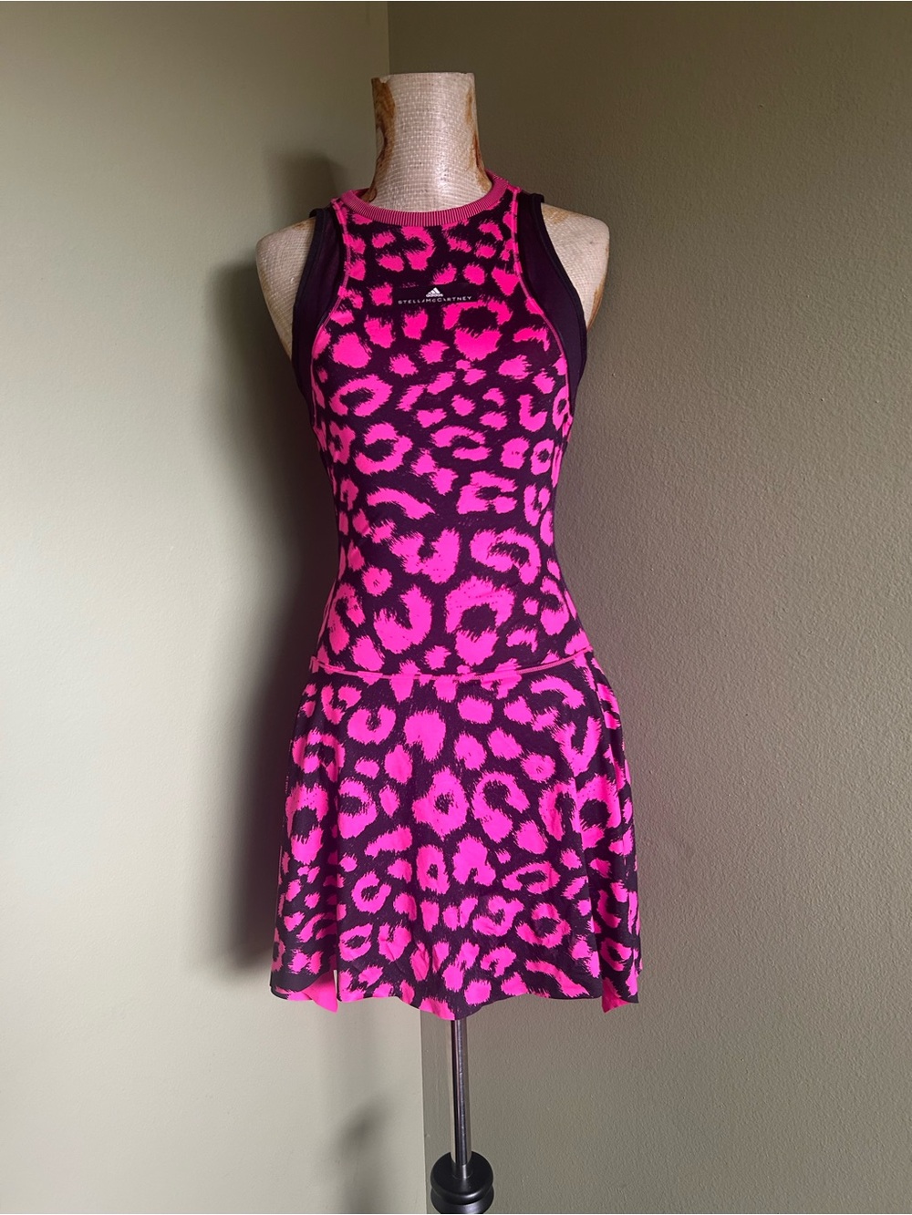Adidas Stella McCartney Barricade Hot Pink and Black  Tennis Dress